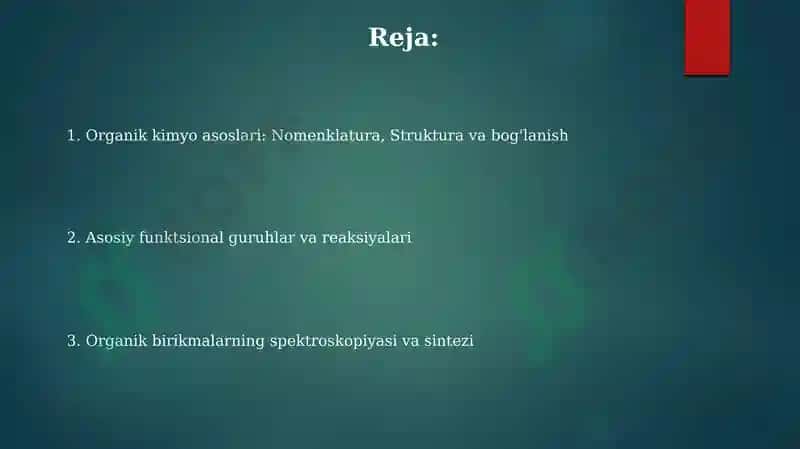 Organik kimyo 2