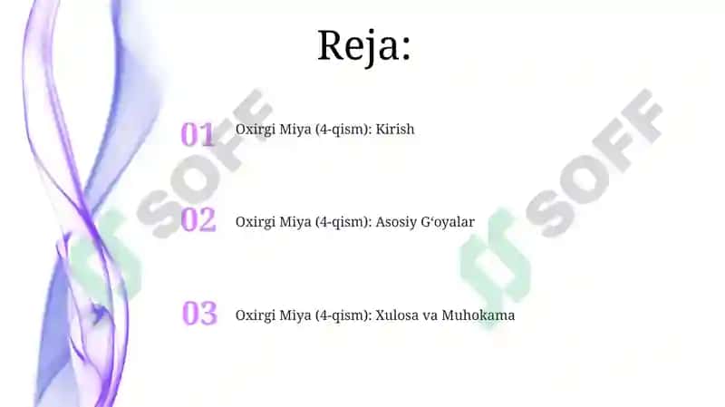 Oxirgi Miya (4 ta qismi) 2