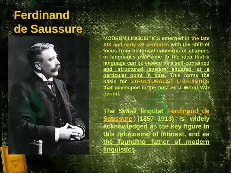 Ferdinand de Saussure’s Linguistic Theory 2