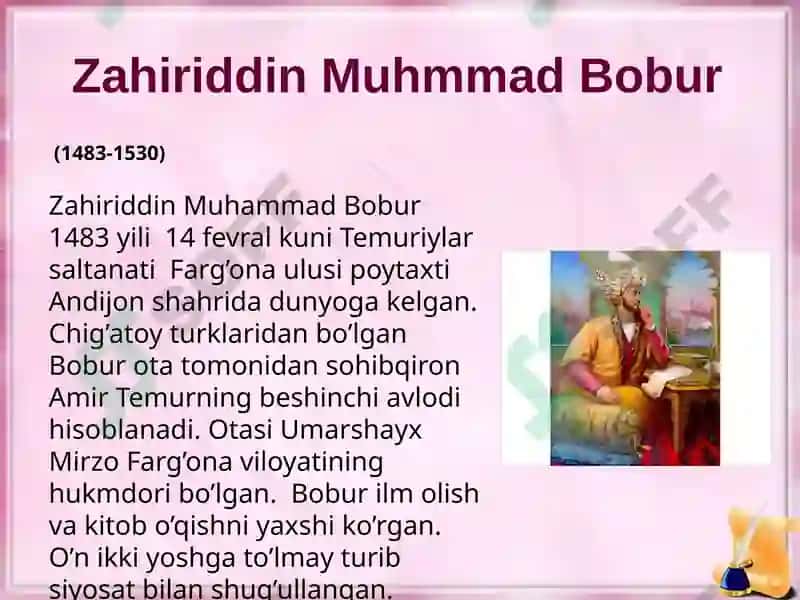 Zahiriddin Muhmmad Bobur 2