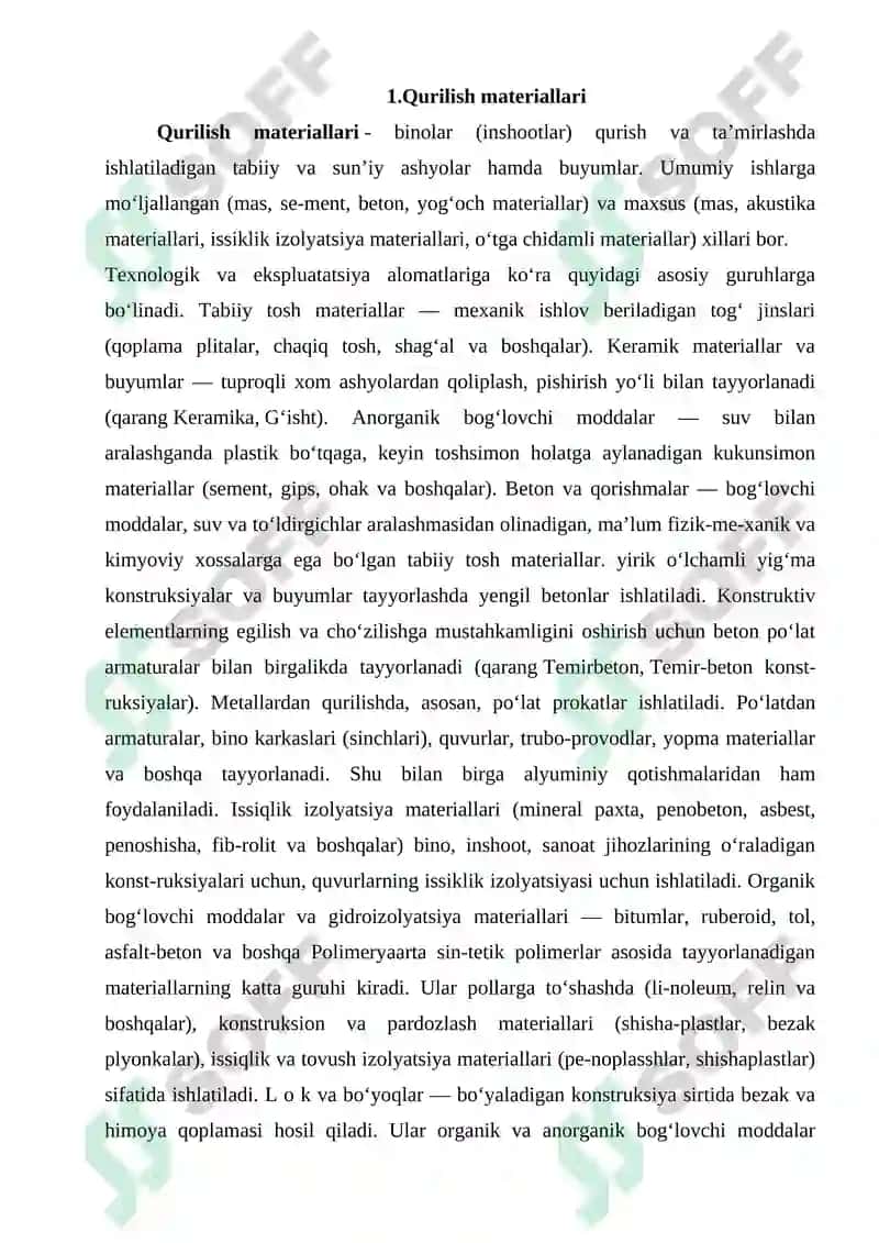 Qurilish materiallari 2