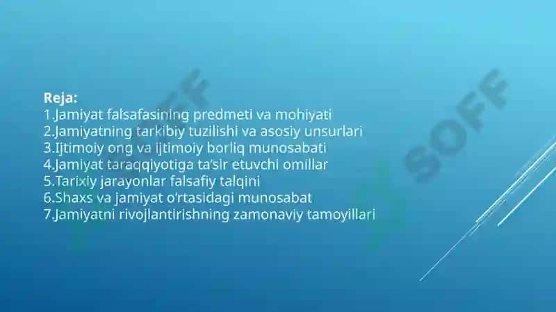 Jamiyat falsafasi 2