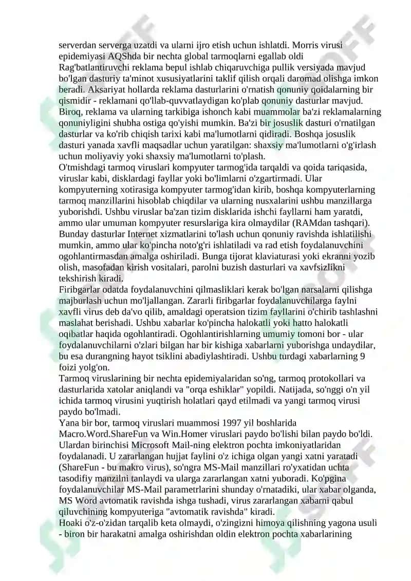 Tarmoq viruslari 2