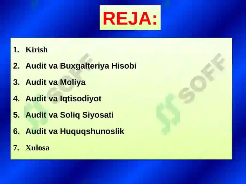 Audit va BuxgalteriyaHisobi 2