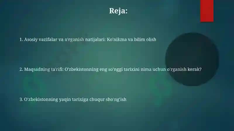 O'zbekistonning eng yangi tarixi 2