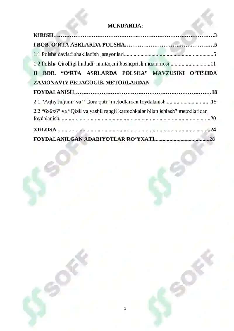 “Oʻrta asrlarda Polsha” 2