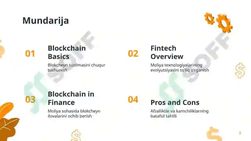 Blockchain & Moliyaviy texnologiyalar 2