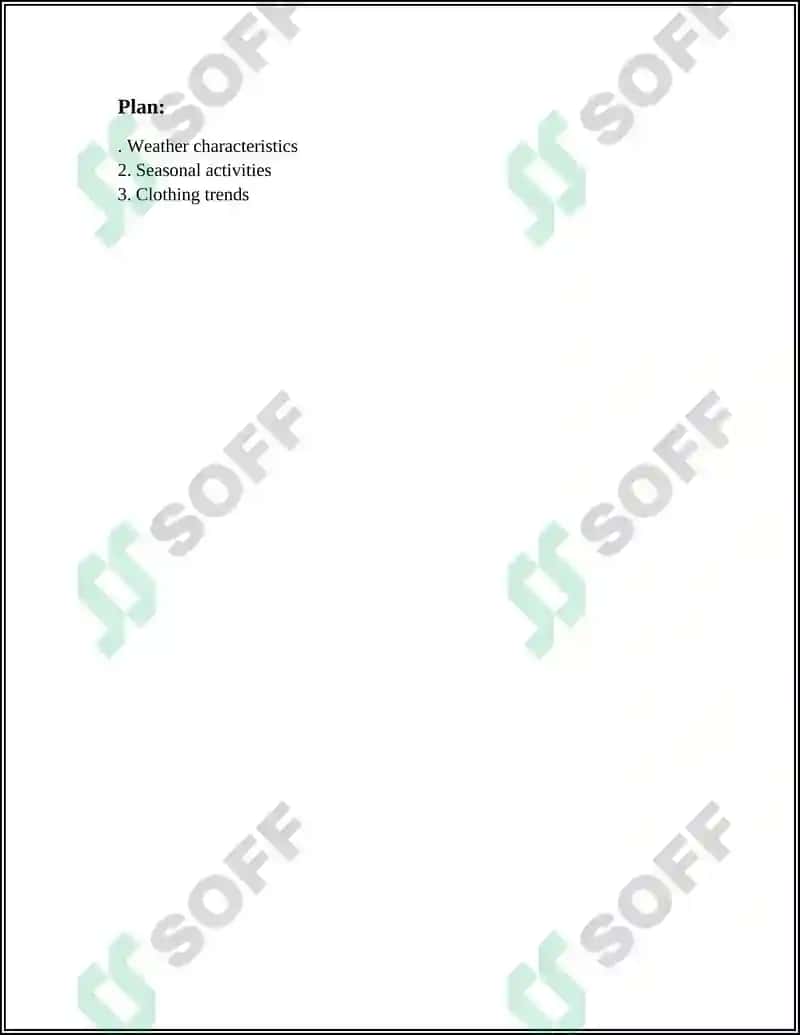 Weather characteristics 2
