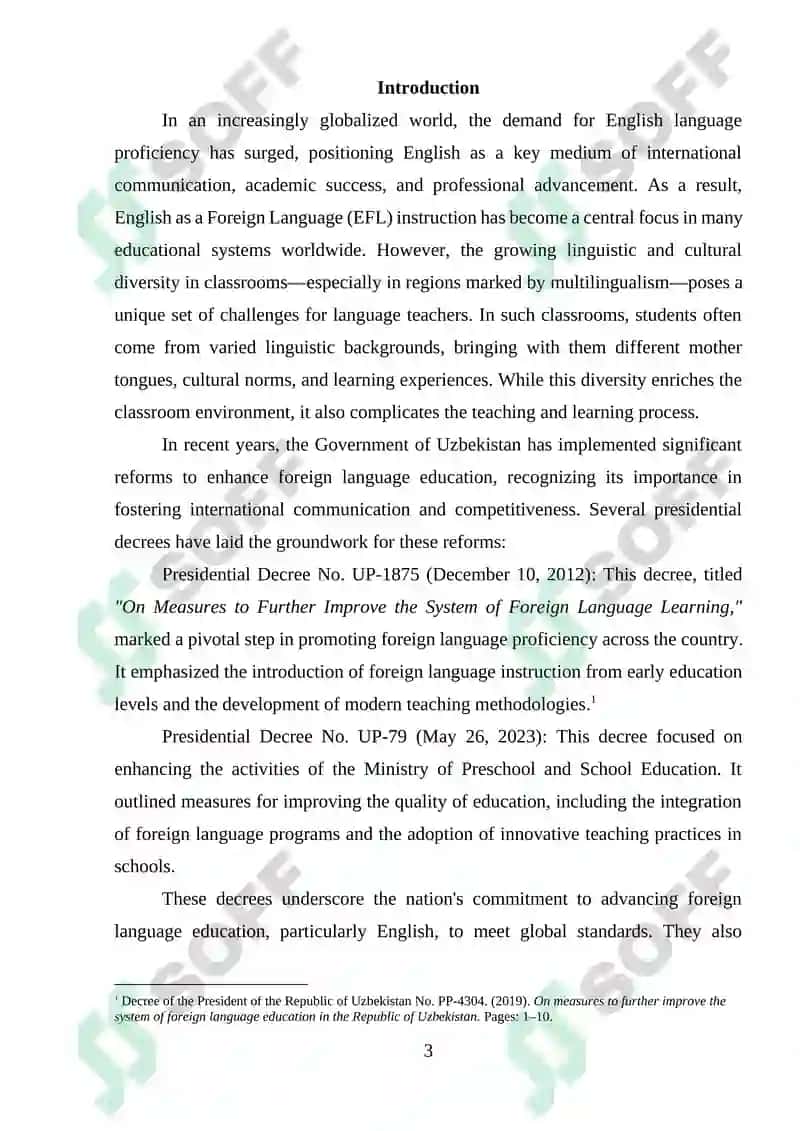 Challenges in Teaching English as a Foreign Language in Multilingual Classrooms 2