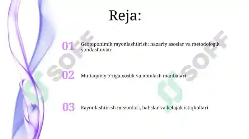 Geotoponimik rayonlashtirish 2