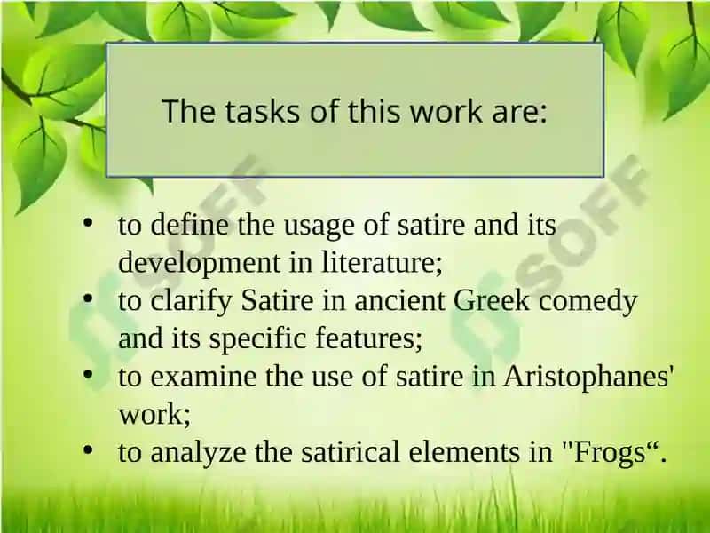 Examining Satirical Elements in the Comedy “Frogs” by Aristophanes 2