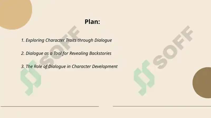 Exploring Character Traits through Dialogue 2
