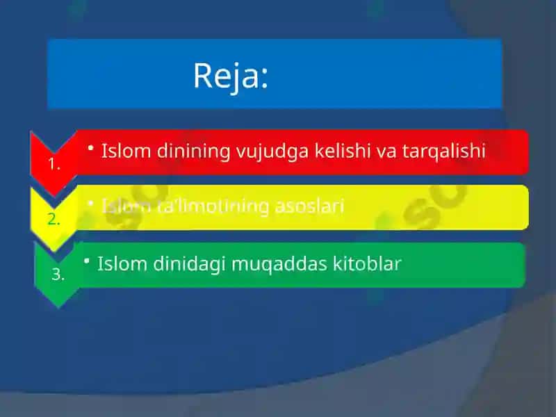Islom ta'limoti asoslari. 2