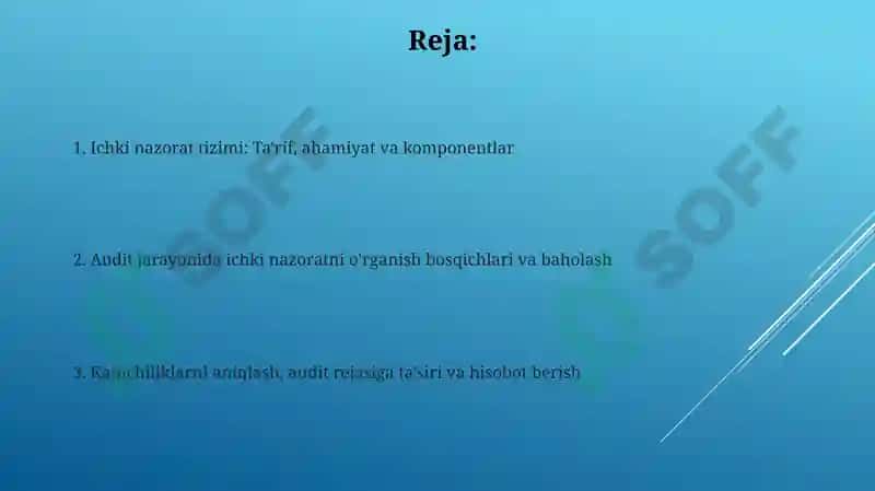 Ichki nazorat tizimi 2