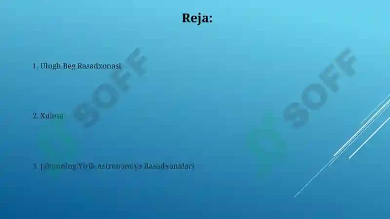 Ulugh Beg Rasadxonasi 2