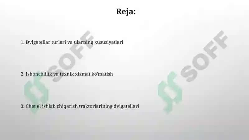 Traktorlarining dvigatellari 2