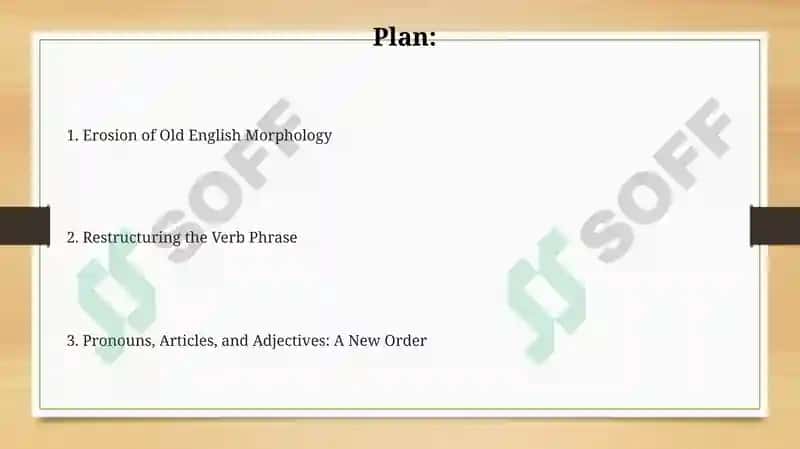 Morphological Developments from the 12th to the 15th Centuries 2