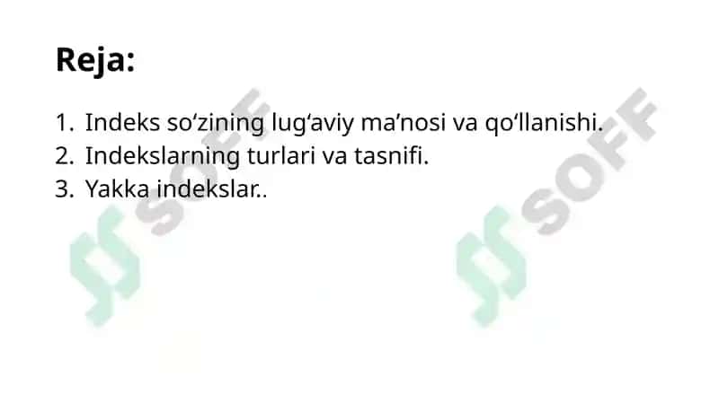 Iqtisodiy indekslar 2