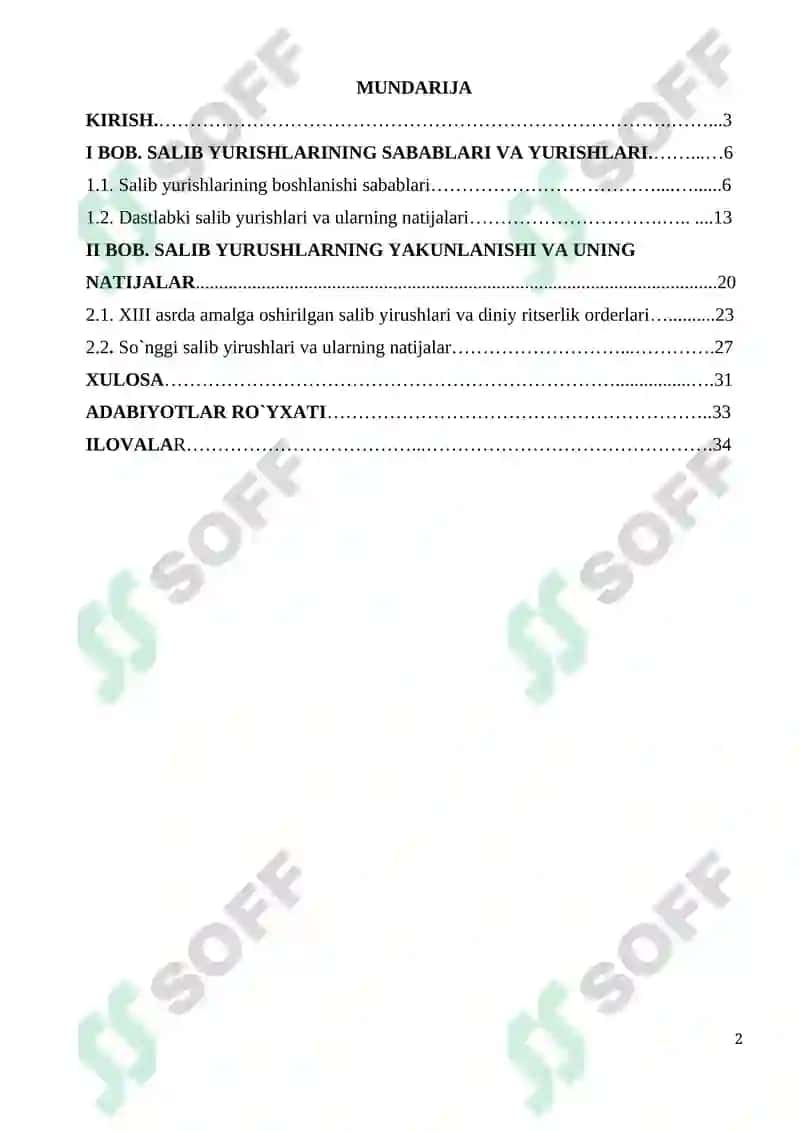 Salib yurishlarining sabablari va yurishlari 2