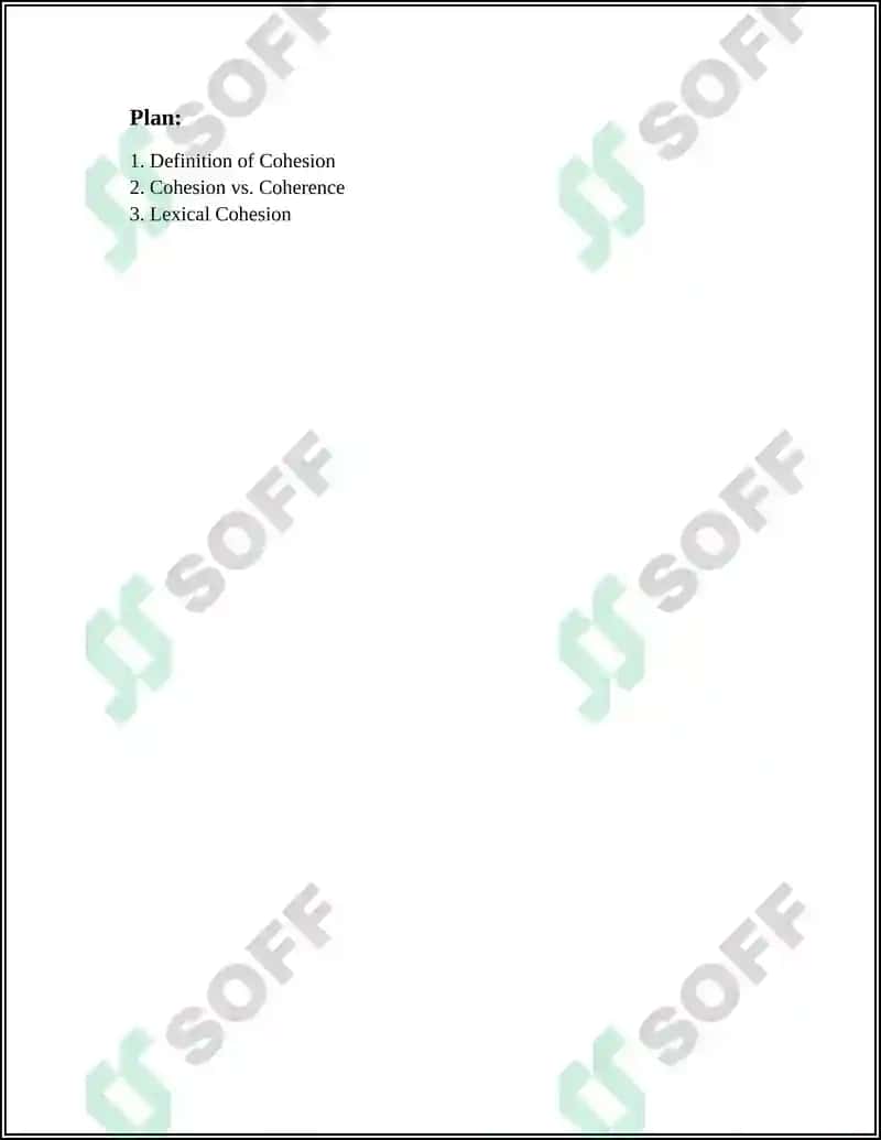 Cohesion 2
