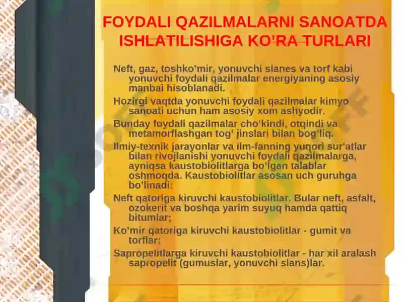 Foydali qazilmalar 2