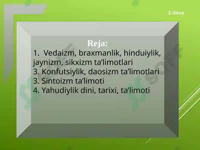 MILLIY DINLAR 2