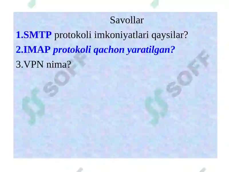 INTERNET TARMOG’I VA DNS XIZMATI 2