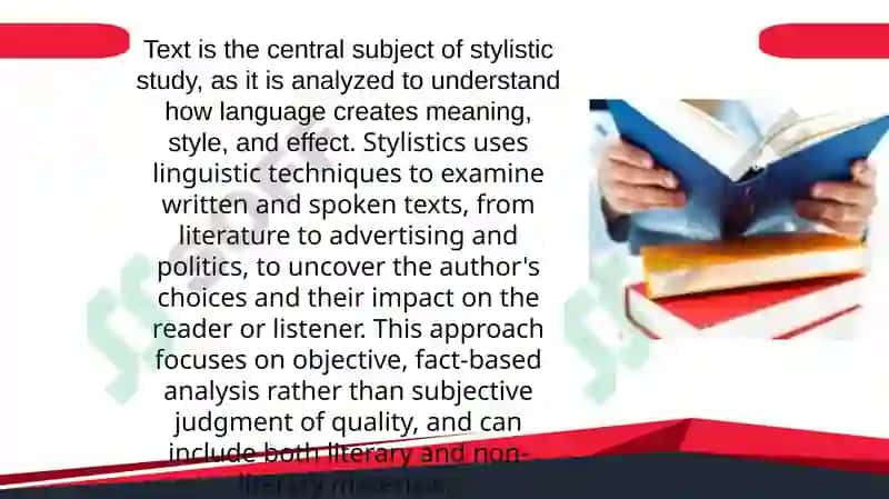 TEXT AS A SUBJECT OF STYLISTIC STUDY 2