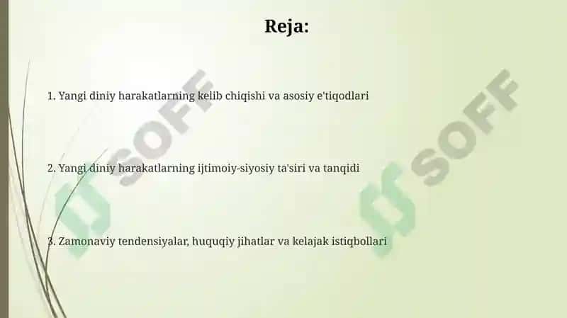 Yangi diniy talimotlar va sektalar 2