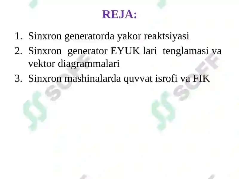Sinxrоn Generatоr 2
