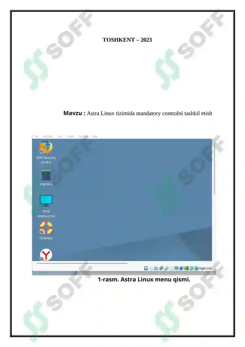 Astra Linux tizimida mandatory controlni tashkil etish 2