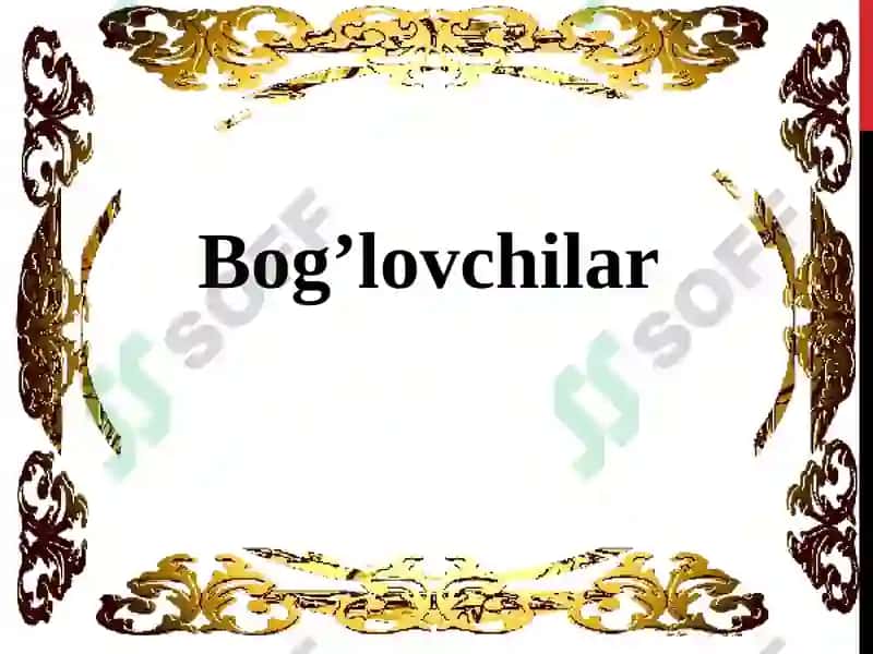 Bog’lovchilar 2