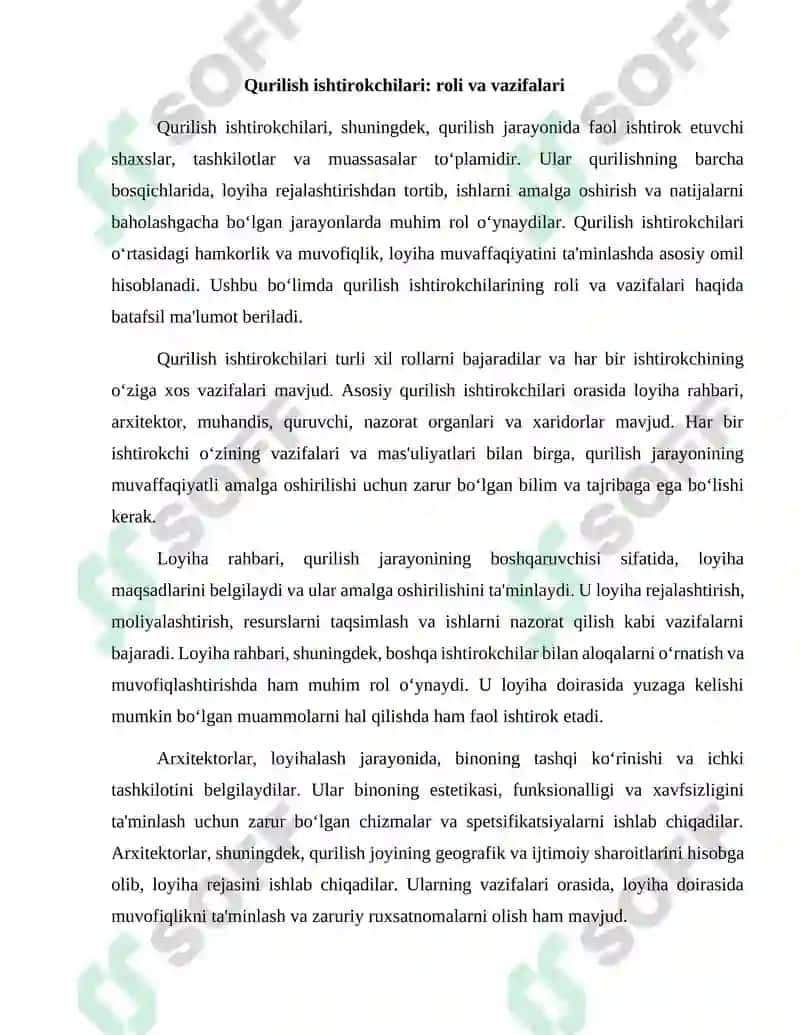 Qurilish ishtirokchilari 2