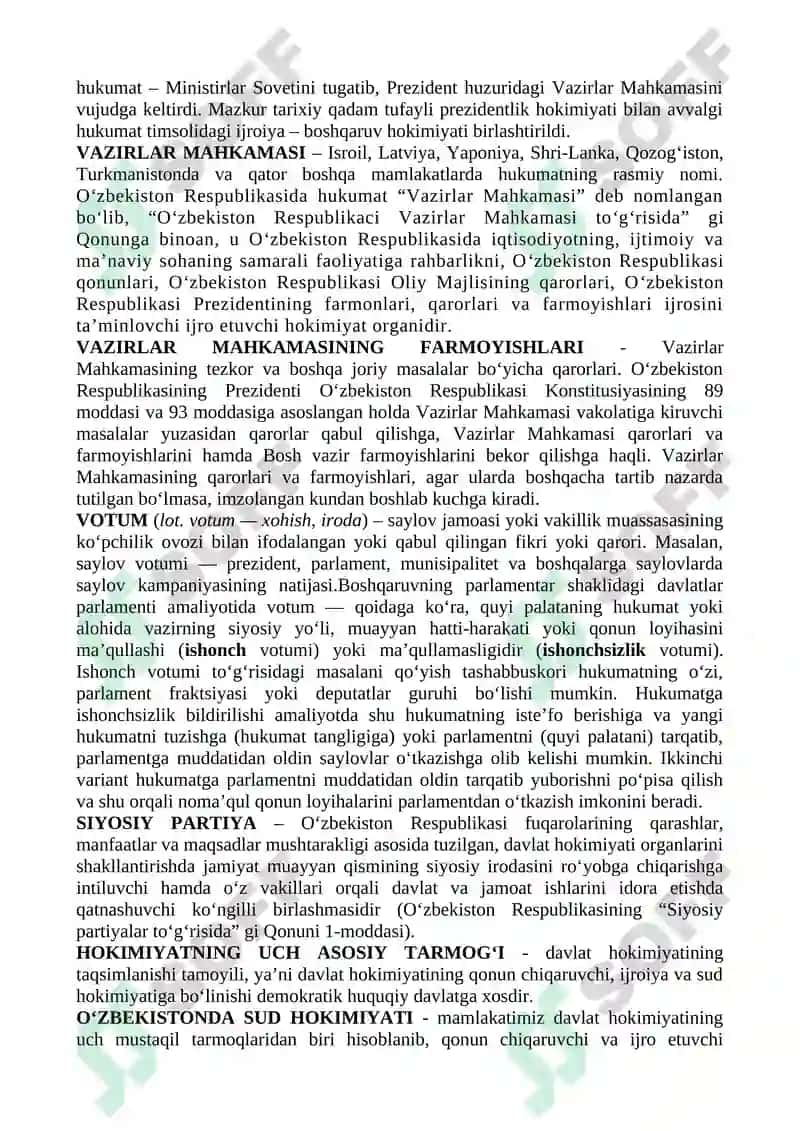 Davlat boshqaruv tizimi 2