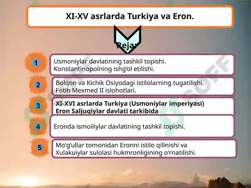 XI-XV asrlarda Turkiya va Eron 2