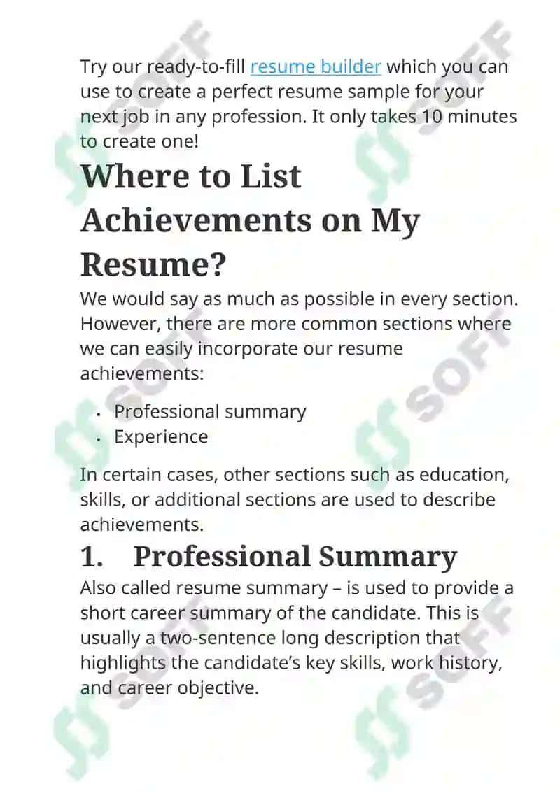 Resume Writing Guide 2