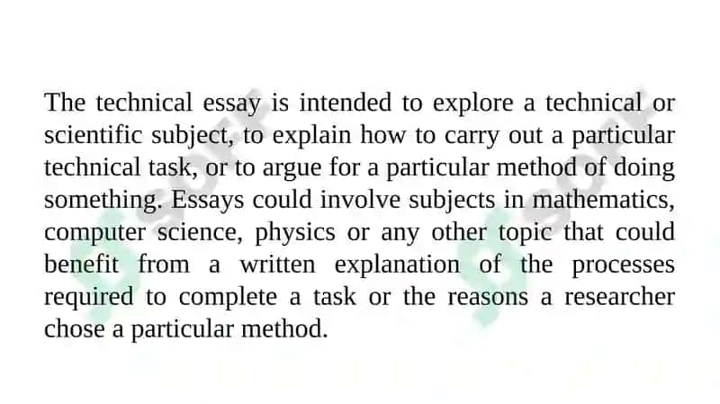 Technical Essay Writing 2