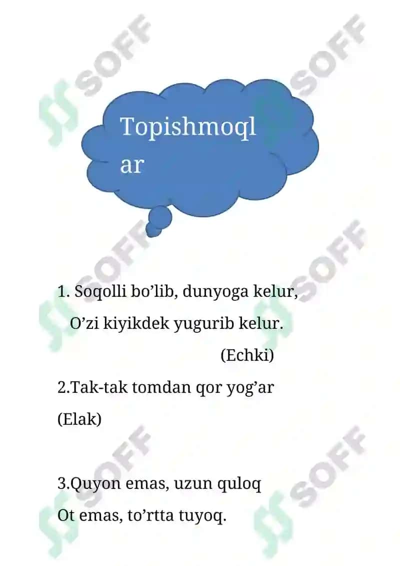 Topishmoqlar 2