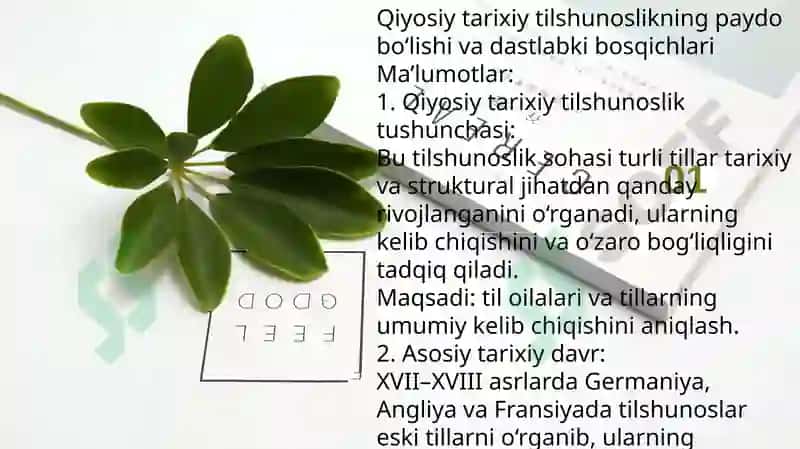 Qiyosiy-tarixiy tilshunoslik 2