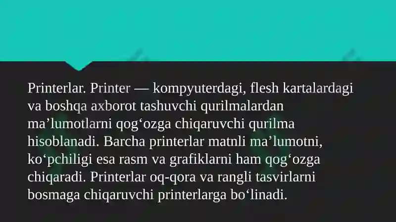 Printerlar 2