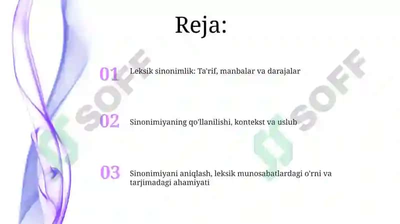 Leksik sinonimiya 2