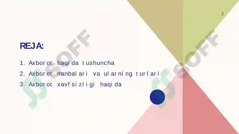 Axborot manbalari va ularning turlari 2