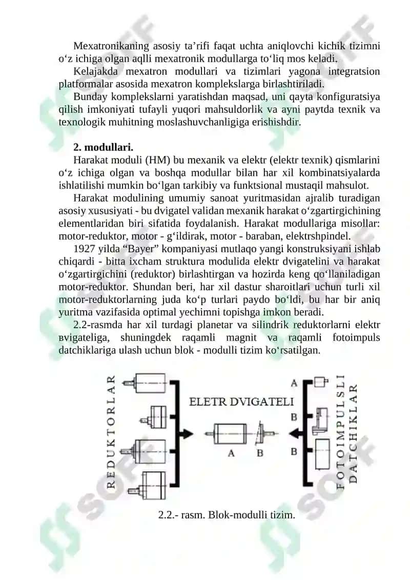 MEXATRON MODULLARNING TASNIFI. HARAKAT MODULLARI. MEXATRON XARAKAT MODULLARI. HARAKAT MEXATRON MODULINING TARKIBI. INTELEKTUAL MEXATRON MODULLARI. 2