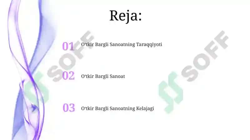 Oʻtkir Bargli Sanoat 2