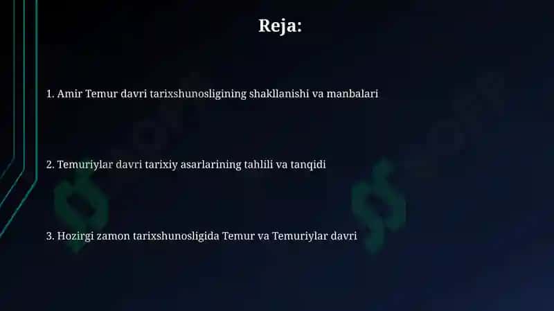 Amir Temur va Temuriylar davri tarixshunosligi 2