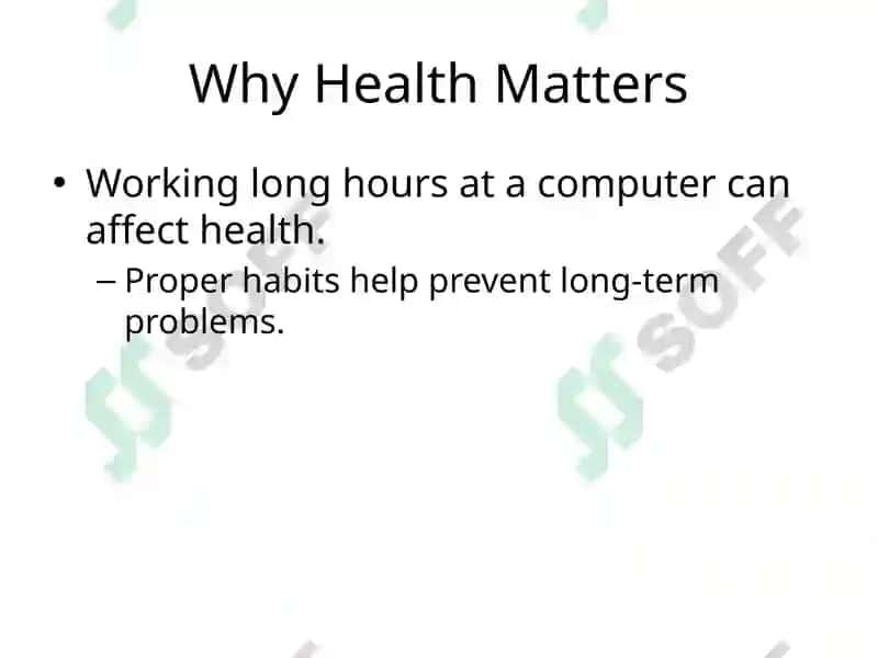 Health & Safety While Using a Computer 2