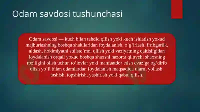 Odam savdosi 2