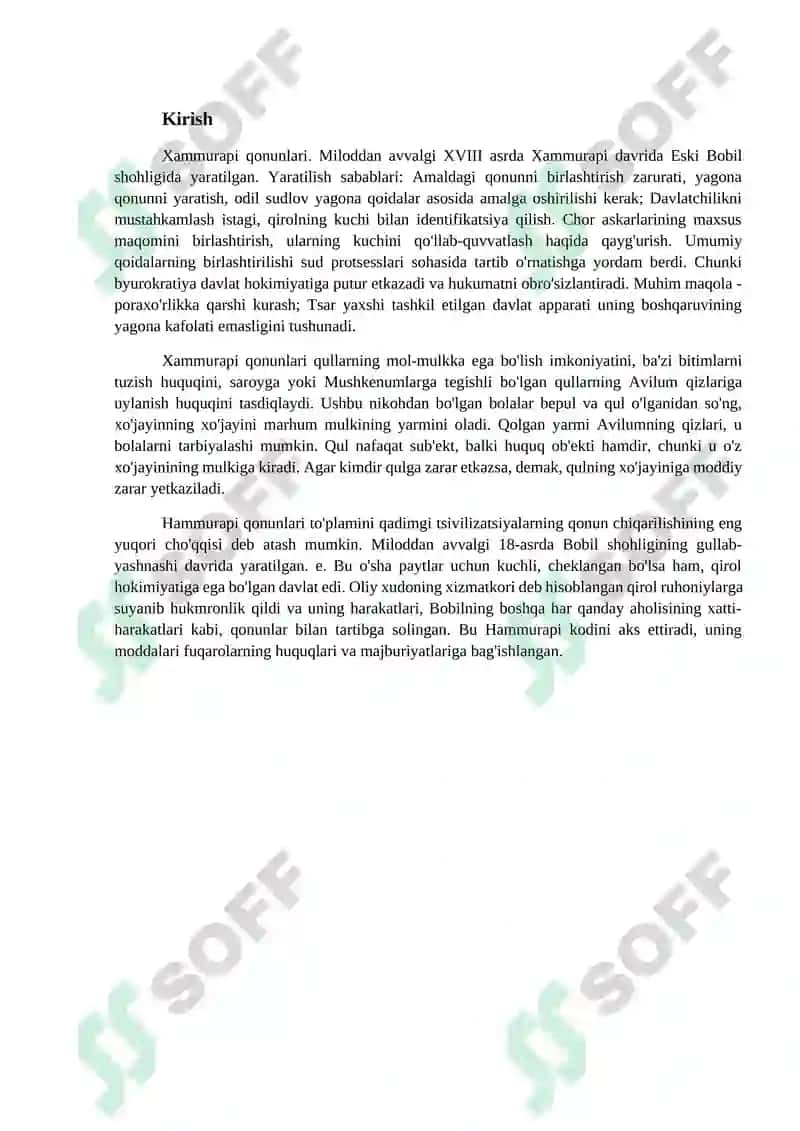 Xammurapi Qonunlari 2
