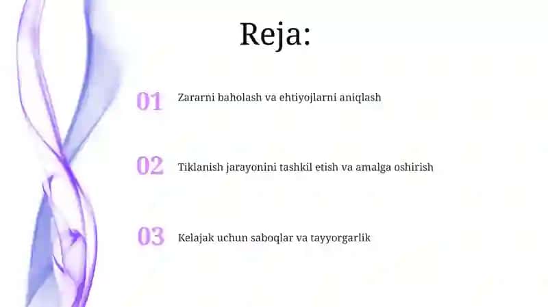 Zararni baholash va ehtiyojlarni aniqlash 2