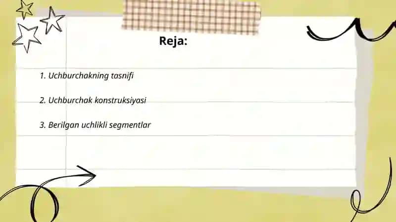Uchburchakning tasnifi 2